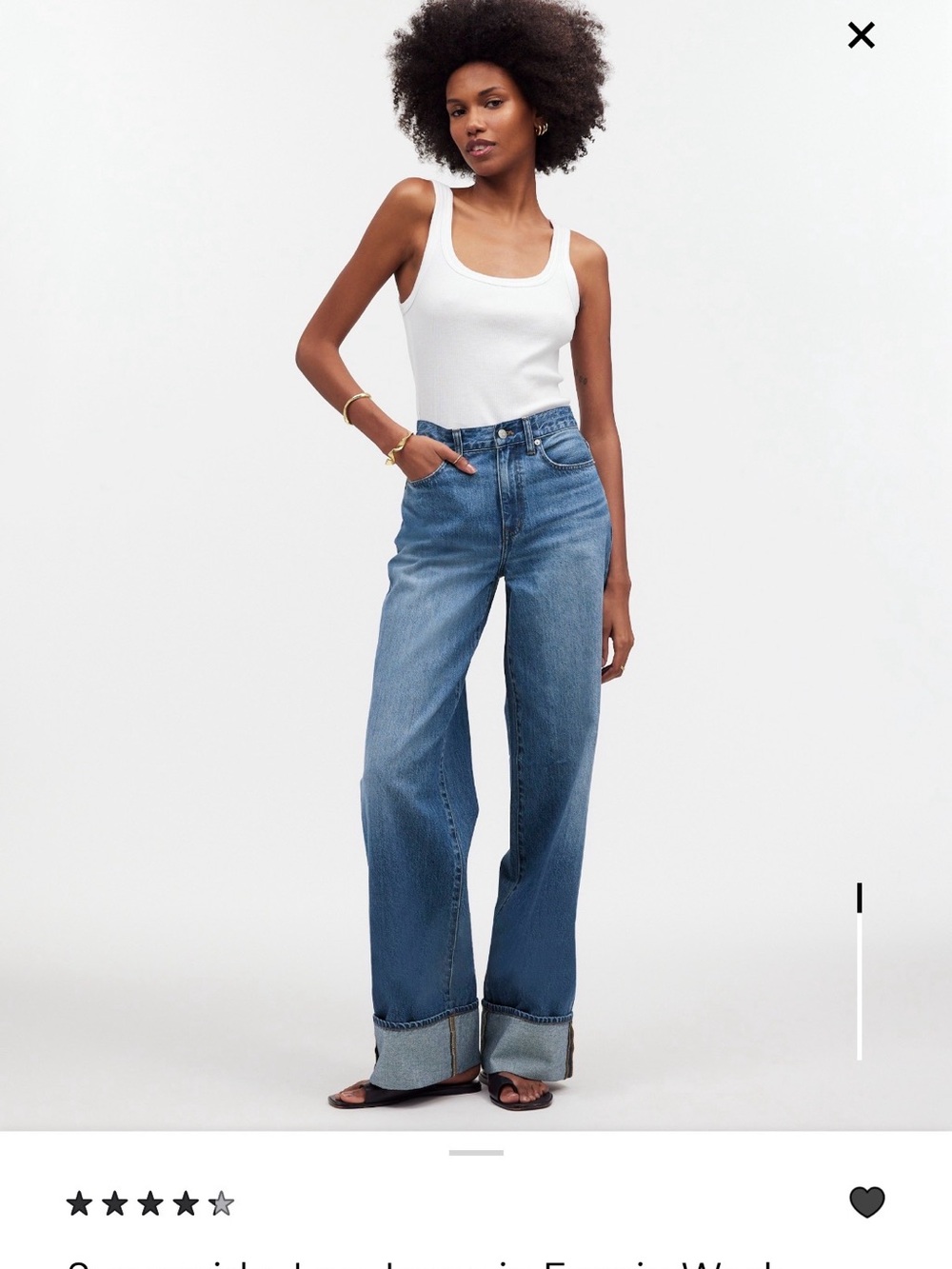 High-Waist SuperWide-Leg Jeans - Blue